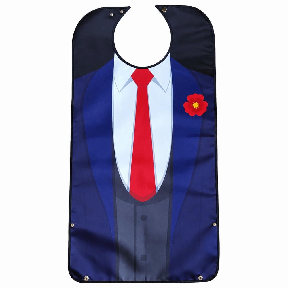 Waterproof Business Suit Gentleman Adult Bib Soft Saliva Towel  Elderly Care