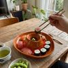 Creative Cowboy Hat Ceramic Tray with Divided Dumpling Plate Breakfast Dish  Party Gifts