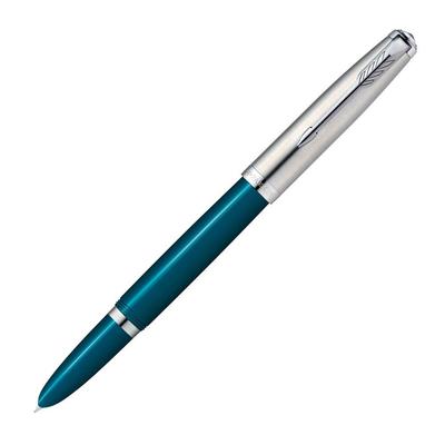 PARKER Parker Перьевая ручка F Тонкое перо 51 Бирюзово-синий CT 2123509 Официально импортированная Двойного назначения,