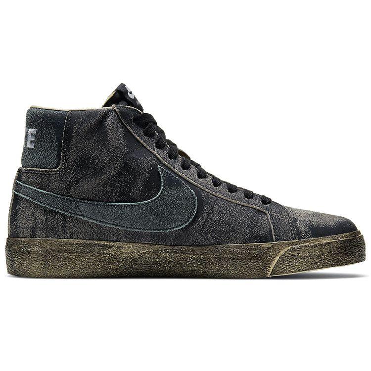 Nike Zoom Blazer Mid Premium SB Faded Black Unisex Sneakers Coconut-Milk Light-Dew DA1839-001