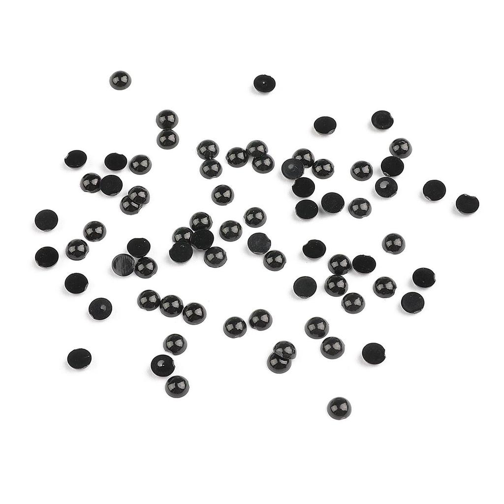 10-500pcs/bag Acrylic Animal Eyes Semi-Round Beads DIY Sewing Fabric Doll Production