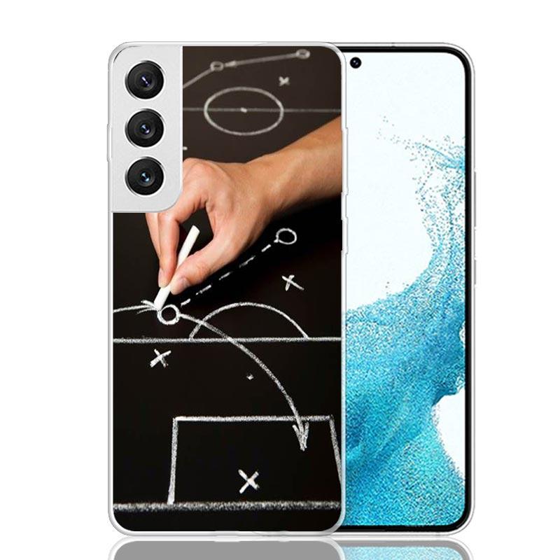 Чехол для телефона 'Тактика футбола' для Samsung Galaxy S26 Ultra S23 S24 S25 Edge S20 FE S21 S22 Plus Мягкая печатная оболочка