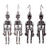 Серьги-подвески в виде скелета на Хэллоуин для женщин, винтажные, забавные, готические, готические, украшения, череп J S6V5