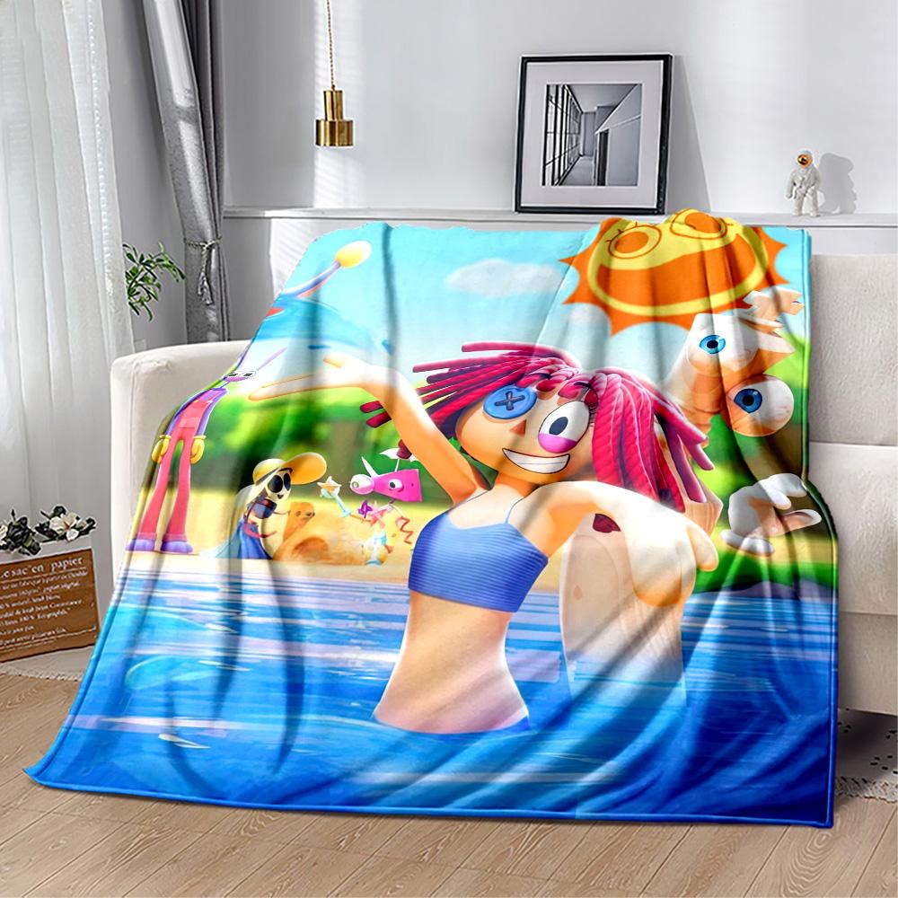 Digital Circus8 Blankets are suitable for living rooms,making them an ideal choice for outdoor travel and gifts.
