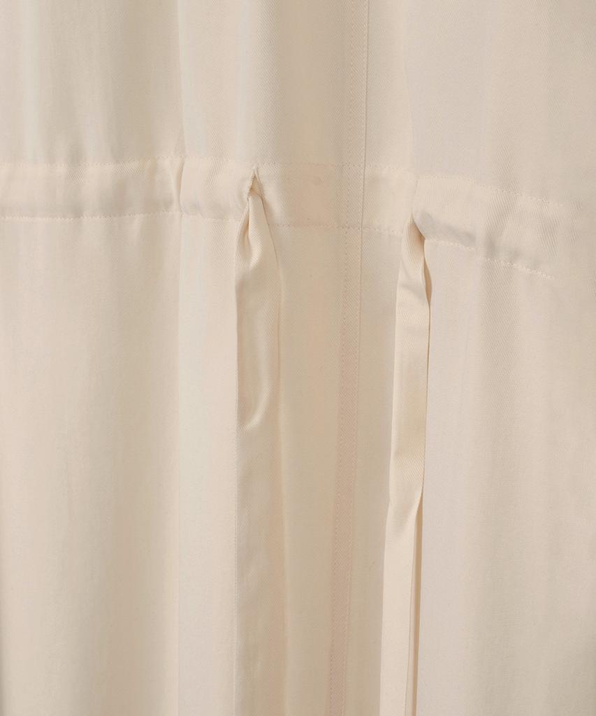 Obeodyupeulleeo Half Neck Shirring Dress_Cream