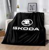 Skoda Flannel Blanket Soft Warm All-Season Throw, Design for Camping, Car Travel, Hiking Sofa, Bed, Office Perfect Gift for Parties