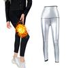 L-4XL Женские Сауна-Леггинсы для Потения, Термо-Штаны для Тренировок с Высокой Талией и Серебряным Покрытием, Корректирующие Фигуру Шорты для Пресса для Занятий Спортом