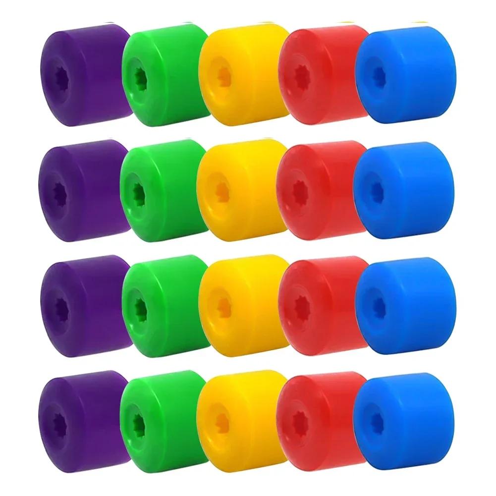 20Pcs for VW Tiguan Golf MK5 Passat B7 Wheel Tire Hub Cap Nut Bolt Cover Rim Tyre Screws Plugs Studs Car Decorations Accessories