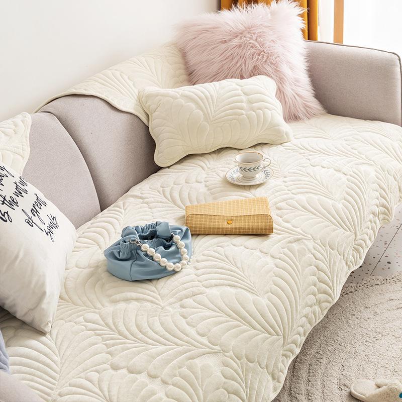 Подушка для дивана из фланели, простая подушка для сиденья, осенне-зимний плюшевый чехол для лица, тканевый чехол для дивана, подушка
