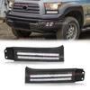 Дневные ходовые огни для Toyota Tundra 2007~2013 Фара для Sequoia 2008~2017 Светодиодные противотуманные фары переднего бампера Автоаксессуары 12В