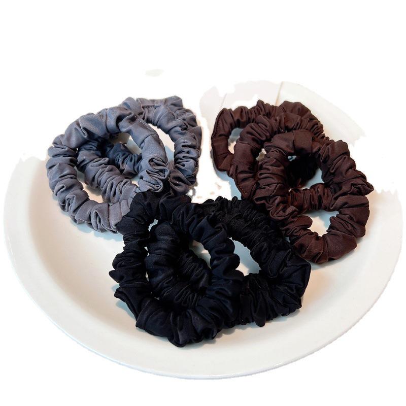 Резинки для волос Ice Silk для весны и лета — бесшовные резинки для волос черного, кофейного и серого цветов для девочек