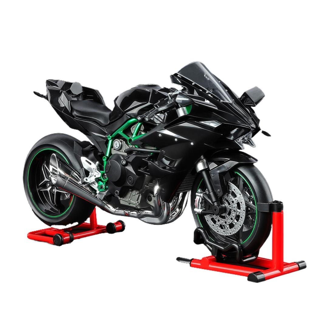 1/9 Модель мотоцикла Kawasaki Ninja H2R со спрей-сплавом, Игрушечный транспорт, Коллекция, Звук и свет, Внедорожный мотоцикл, Игрушки, Машина