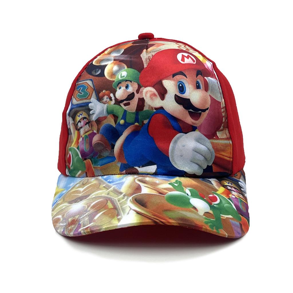 Детская бейсболка Bros Mario Super Pattern из дышащего хлопка для лета
