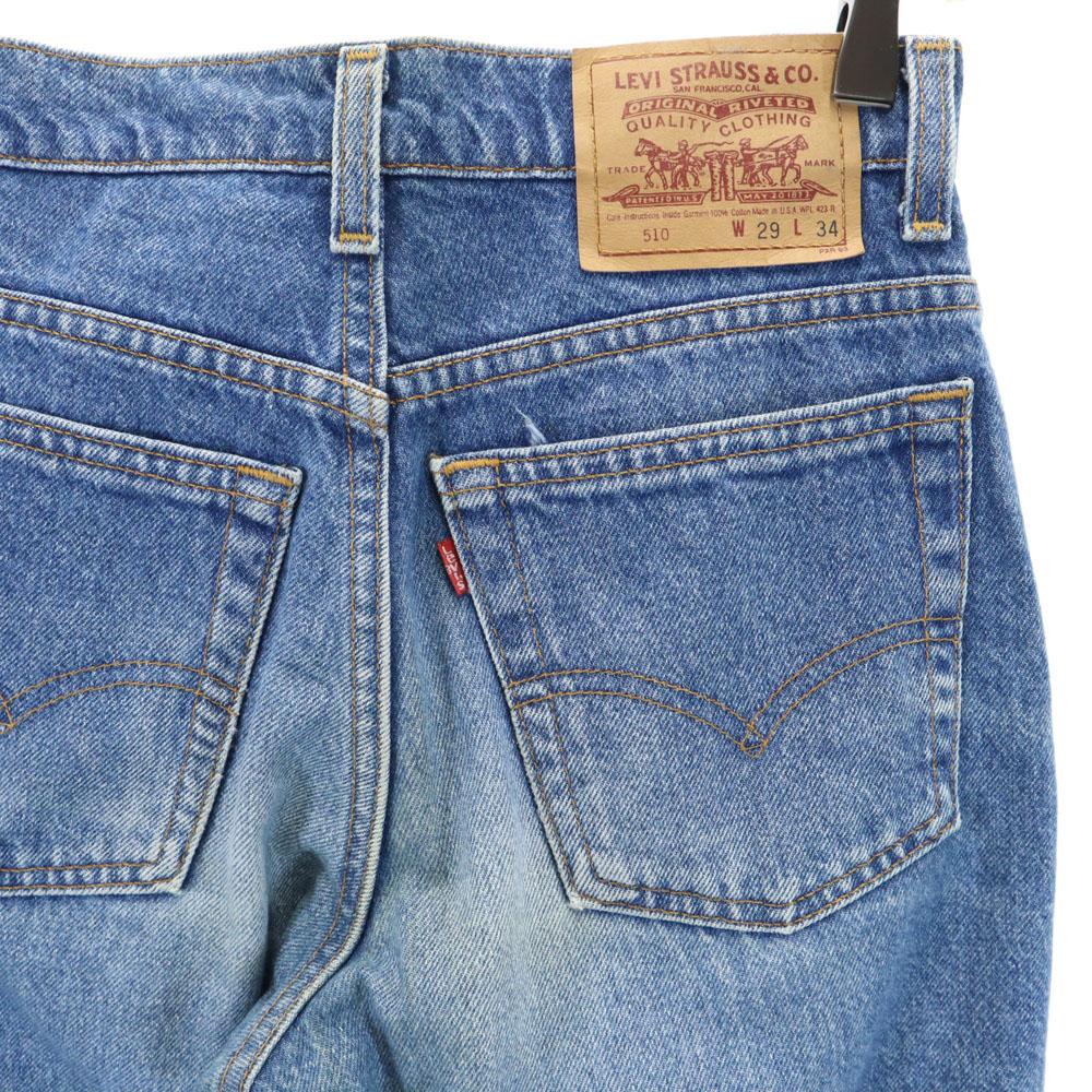 Levi's 90-е 510 Сделано в США старые зауженные джинсы W29 синие джинсы Мужские Б/У