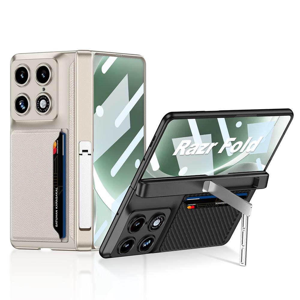 Чехол-книжка для складного мобильного телефона Motorola Razr Fold, кардхолдер, чехол для карт, встроенная подставка с пленкой, кожаный чехол
