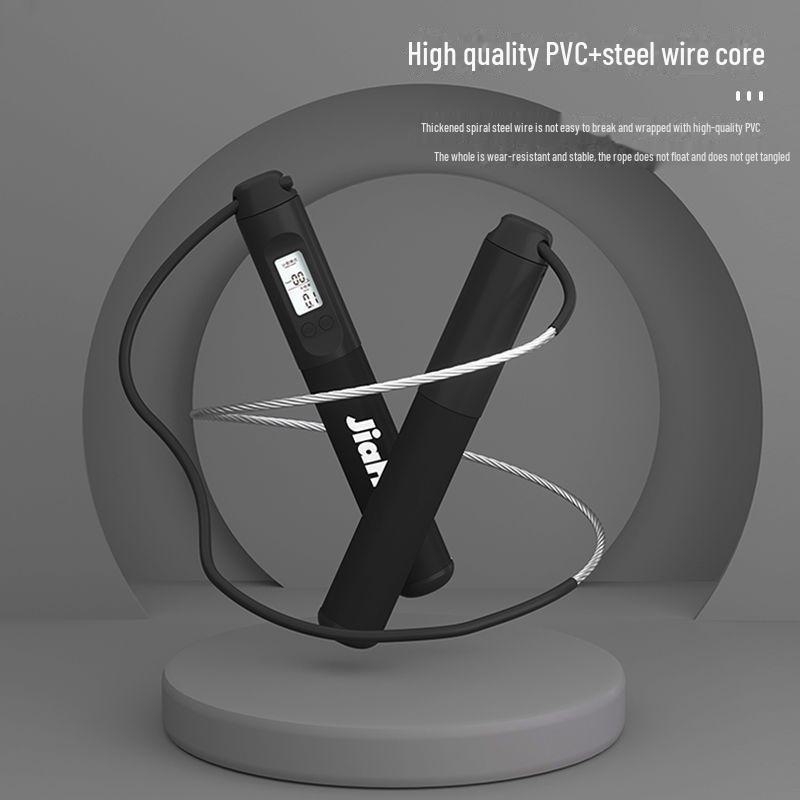 Регулируемая скакалка с утяжелителем для фитнес-тренировок при подготовке к экзаменам в старшей школе