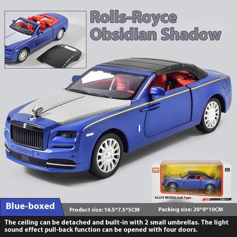 1/32 Rolls Royce Dawn Alloy Car Diecast Metal Model Sound & Light Toy Collect Display Ornament Home Decoration Gift for Children