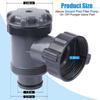 Plastic Pool Pump Plunger 38mm Pool Filter Valve New Plunger Valve