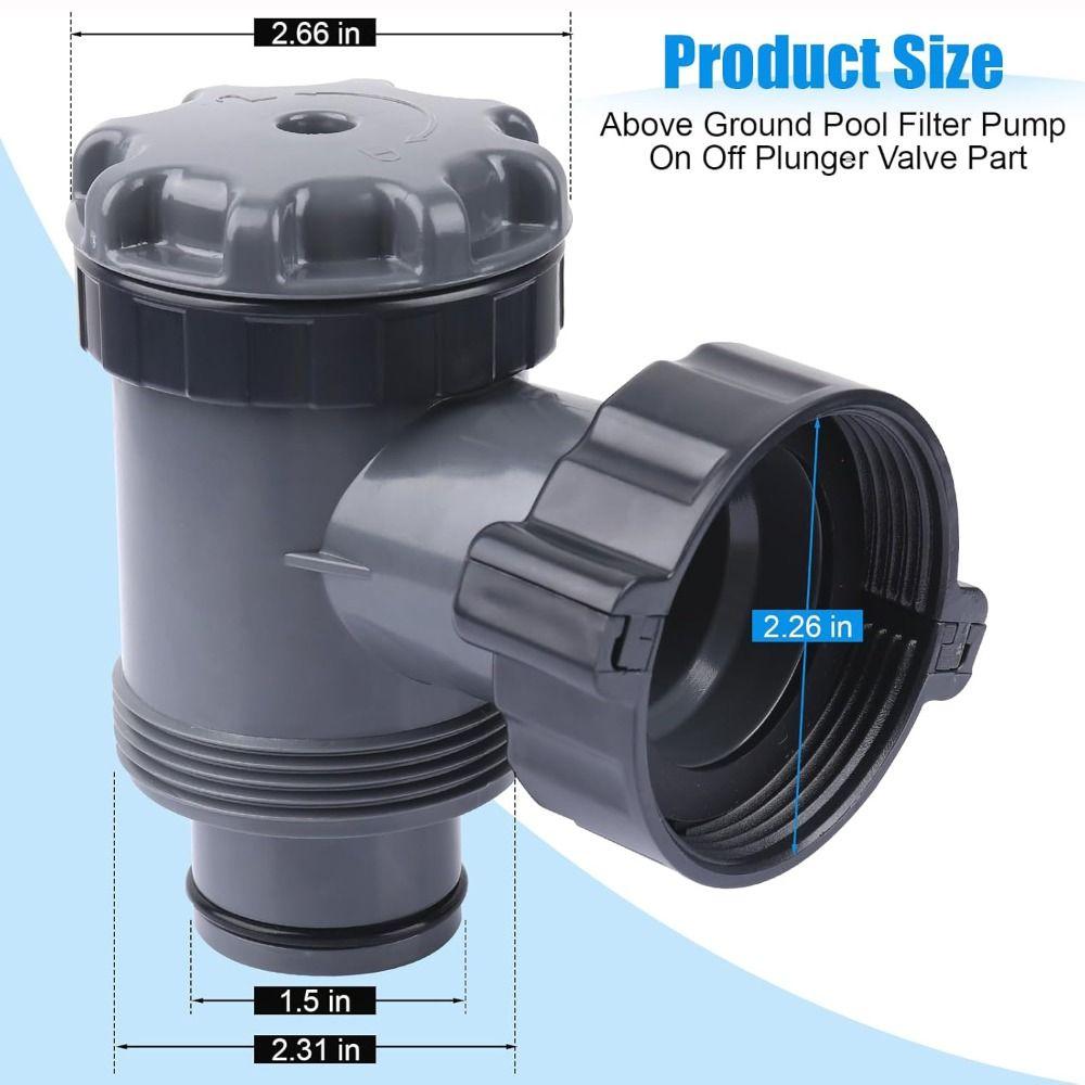 Plastic Pool Pump Plunger 38mm Pool Filter Valve New Plunger Valve