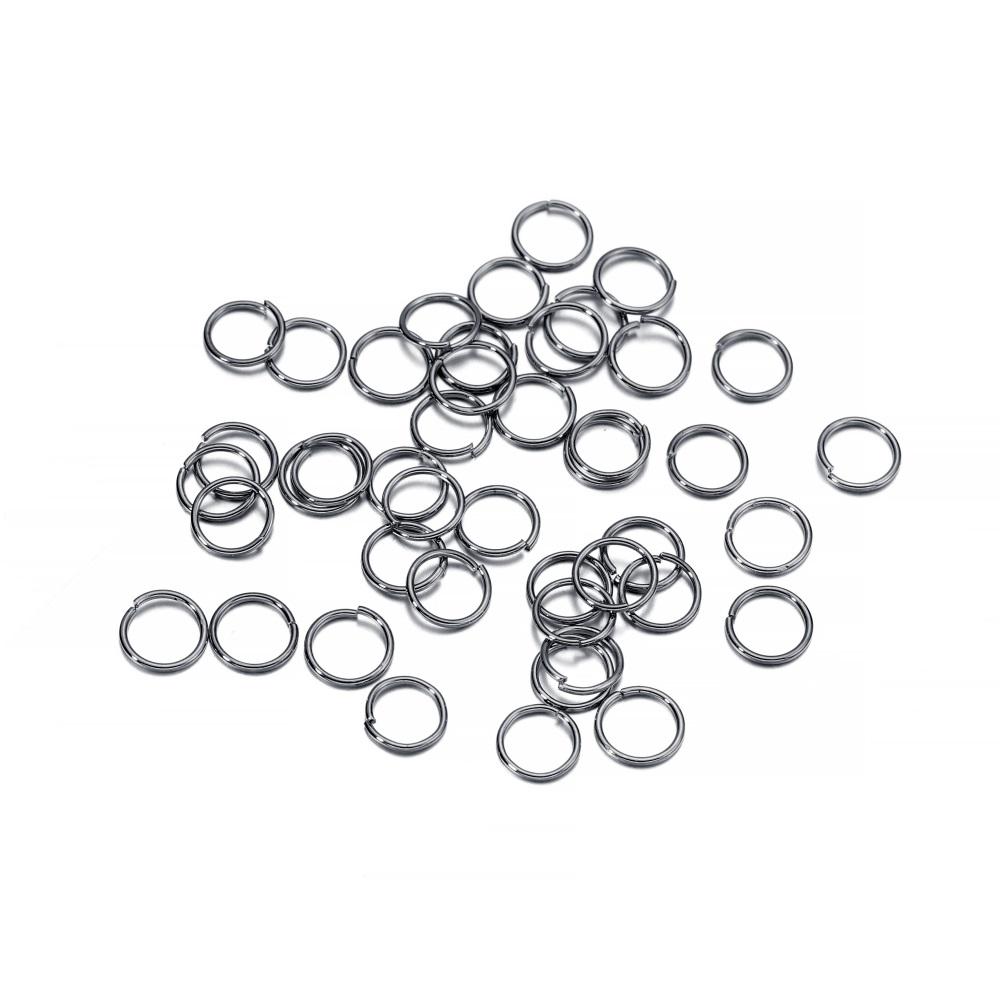 200pcs/Lot 3-10mm Metal Open Single Loops Jump Rings Split Rings DIY Jewelry Making Accessories Findings for Necklace Bracelet