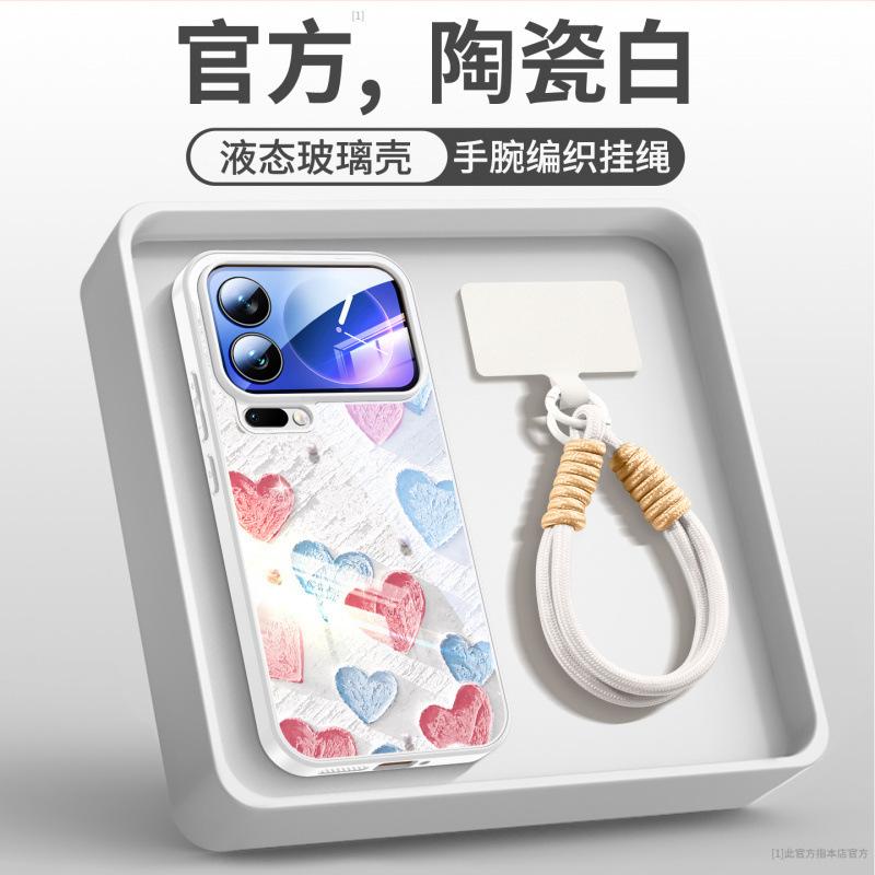 Подходит для чехла мобильного телефона Xiaomi 17promax, новый чехол Xiaomi 16 с магнитной подставкой 15pro с ремешком на руку 14pro