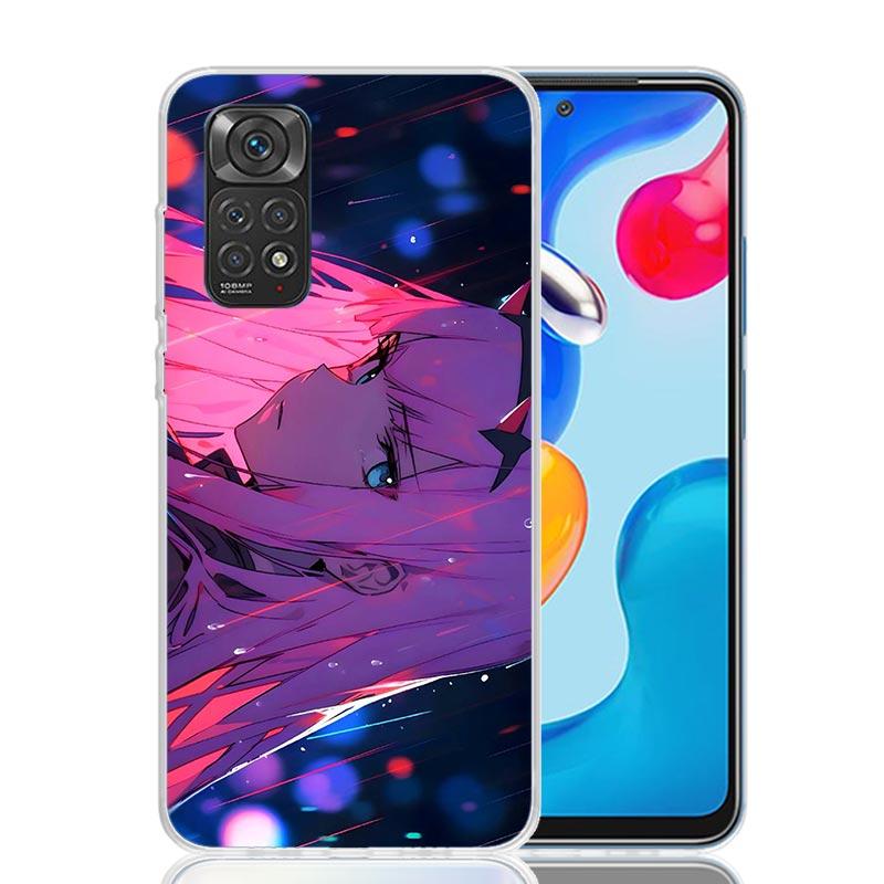 Чехол для телефона DARLING FRANXX Z-Zero Two для Xiaomi Redmi Note 15 14 13 12S 12 Pro Plus 11S 11E 11 11T 10S 10 Арт Мягкий Чехол с Рисунком