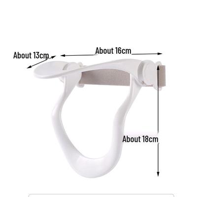 Дышащий белый шейный бандаж: Регулируемая высота, Предотвращение сутулости, Портативная поддержка для складок на шее