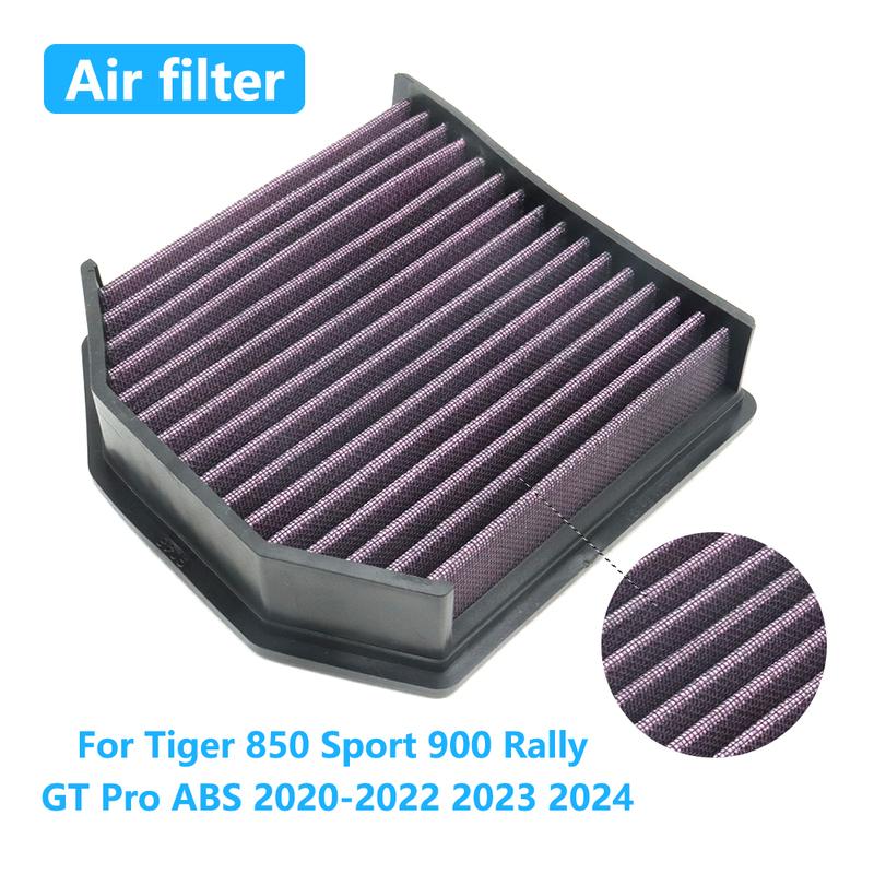 Для Tiger 850 Sport 900 Rally GT Pro ABS - 2024 Мотоцикла Воздушный Фильтр Повышенной Пропускной Способности Элемент Очистителя Впуска Двигателя