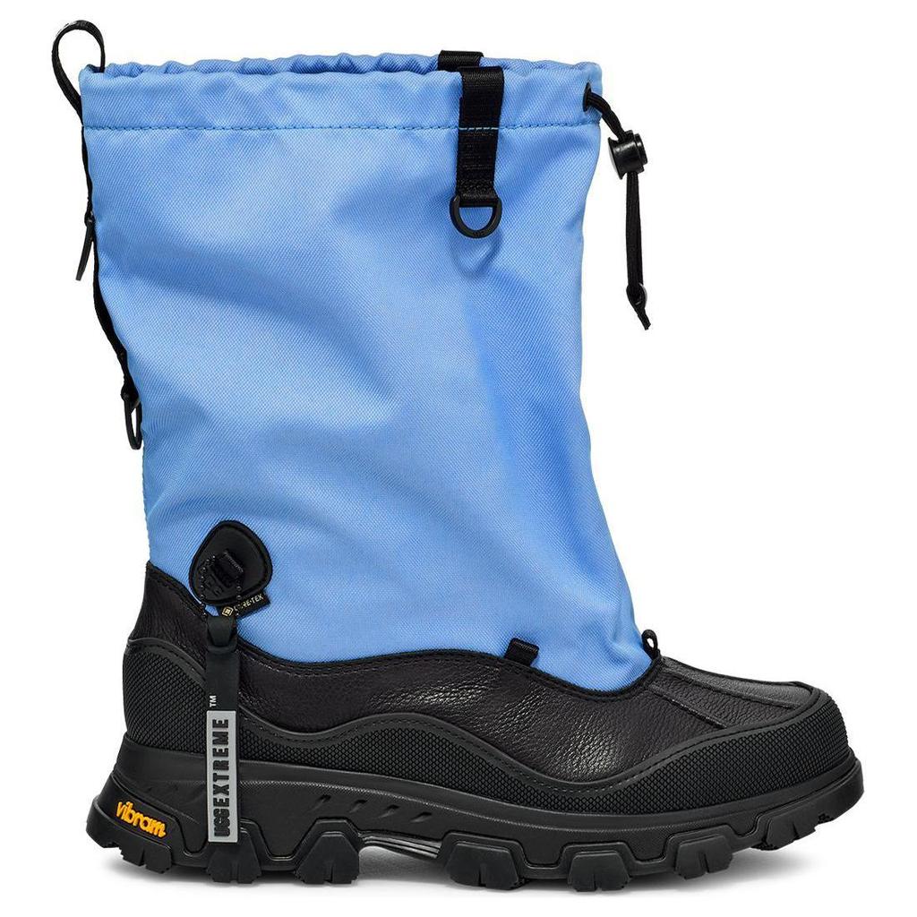 UGG Короткие уличные ботинки из коровьей кожи Женские Небесно-голубой/Черный 1161890-BKYB