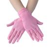 Solid Color Milk Silk Sunscreen Work Gloves Household Gloves Serving Waiters Mittens Driving Gloves
