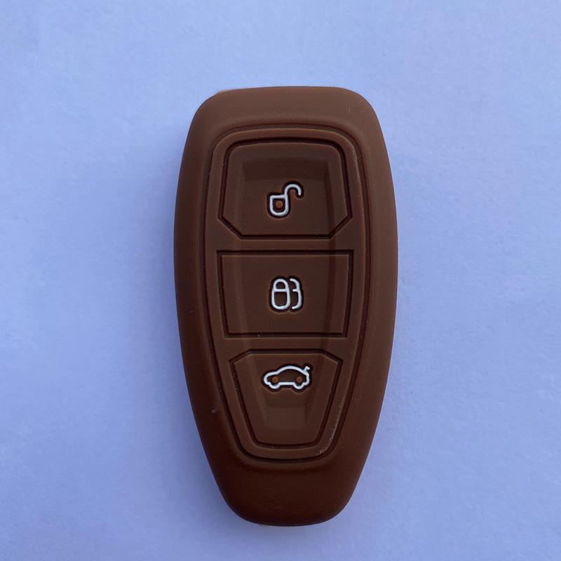 Силиконовый чехол для ключа автомобиля Zad для Ford Mondeo Focus Fiesta Kuga C-Max S-Max Mk3 Замена Автомобильный 3-кнопочный Защитный чехол для ключа