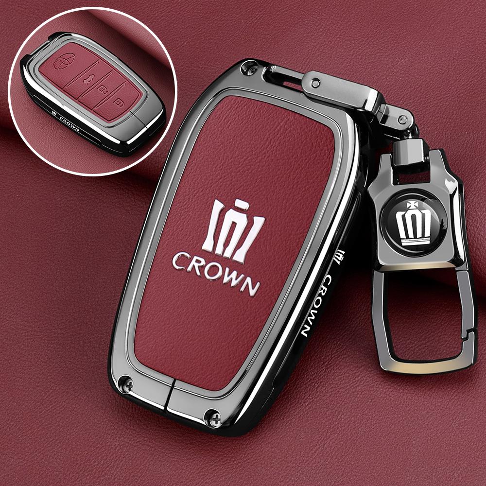 For Toyota Crown Land Release Keycase 2024 13th and 14th Generation Crown Car Special Shell Leather Full Buckle