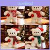 Plush Bear Toy With Scarf And Hat Decor For Kids Christmas Gift And Birthday Present