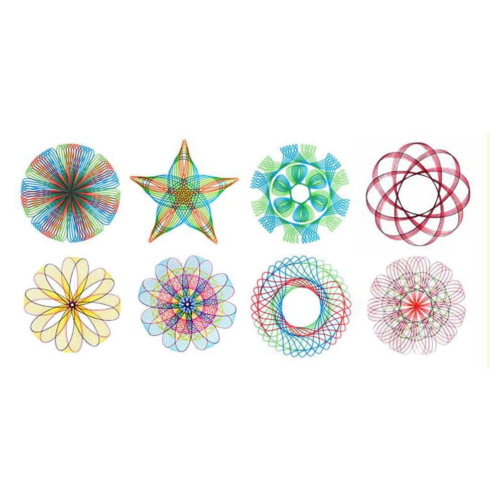 Набор игрушек для рисования спирографов, 22 шт., блокирующие шестерни и; Колеса, геометрическая линейка, аксессуары для рисования, креативная развивающая детская игрушка