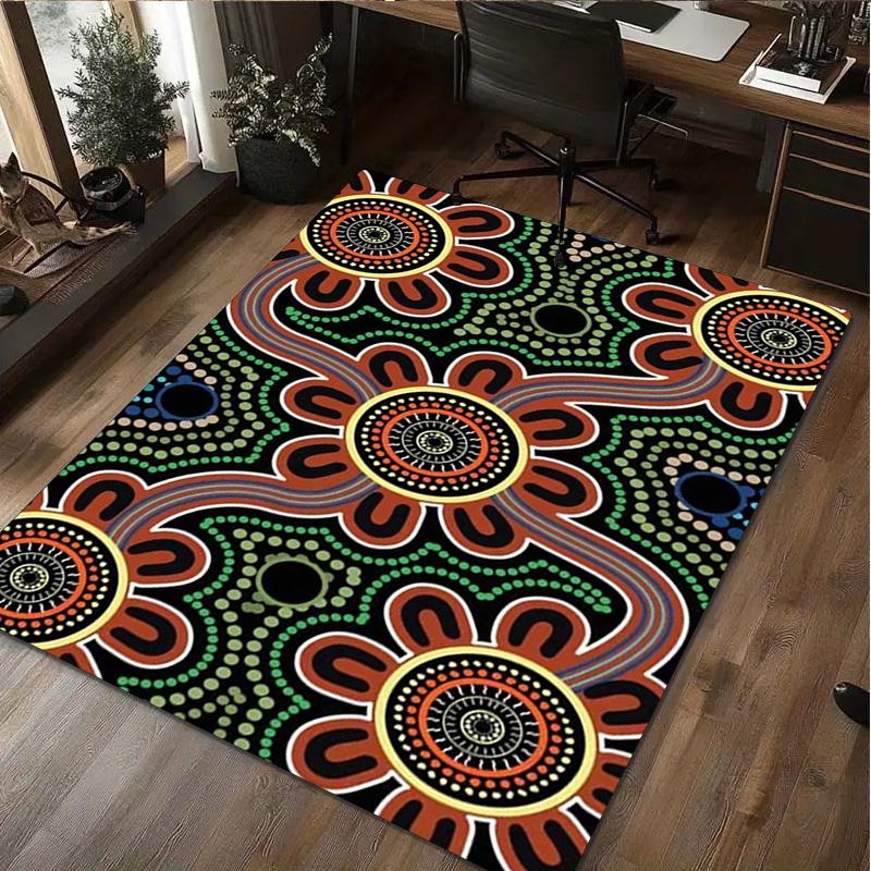 Aboriginal Rug - Home carpet Office Decorative Carpet For Living Room Bedroom Door Mat Floor Rug Computer Chair Area Rug