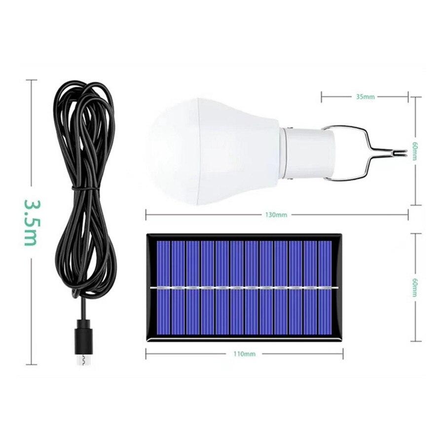 Новая светодиодная лампочка со светодиодной подсветкой на солнечной энергии Энергосберегающая портативная светодиодная лампочка Энергетическая лампа Освещение дома и улицы
