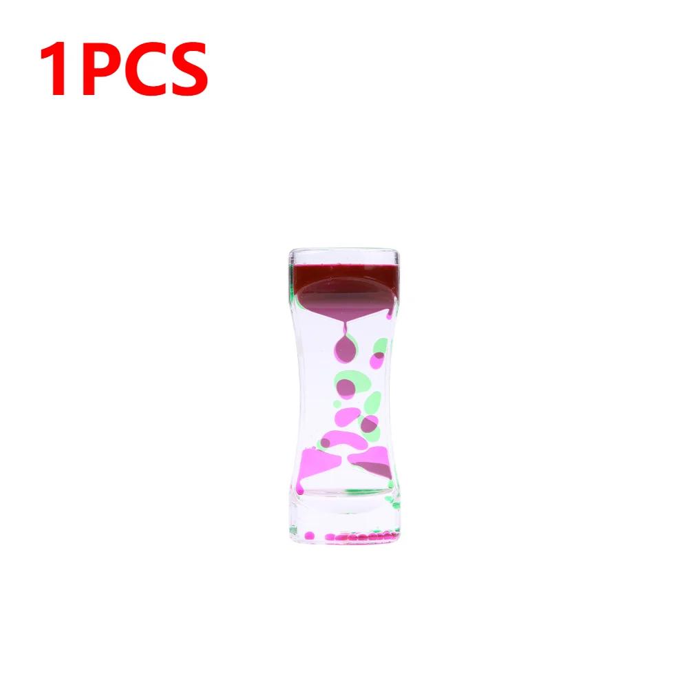 1/2/3/6 шт. Жидкостный пузырьковый механизм, песочные часы, жидкий пузырьковый таймер, крутые украшения для офисного стола, украшения для детей и взрослых, подарочные изделия