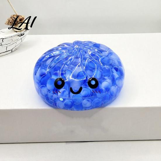 Squeeze Toy for Adults Soft Durable TPR with Sequins Stress Relief Ball Portable Baozi Shape Party Game Adult Hand Therapy