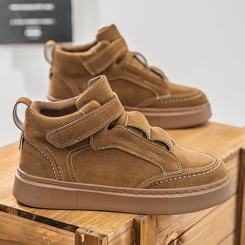 Модная осень-зима дешевая обувь для мужчин модная обувь цвета хаки с высоким берцем мужская удобная обувь на платформе повседневная мужская обувь Zapatos Hombre