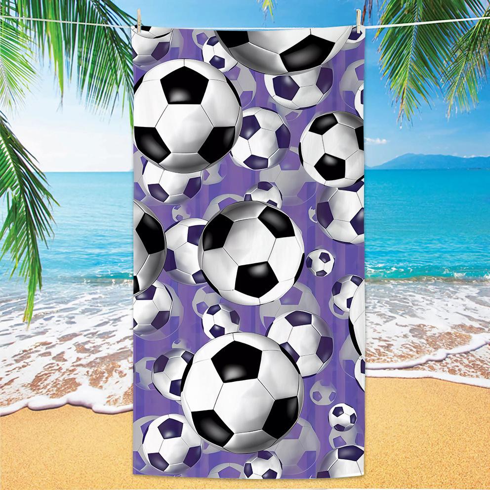 New Football Beach Towel World Cup Theme Microfiber Beach Towel Adult Large Beach Towel