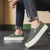 Fashion 2025 Spring New Men's Low Cut Thick Soled Canvas Shoes Slip On Fashion Trend Comfortable Lightweight Non slip Platform sneakers