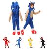 Stylish Blue Cosplay Costume Sonic Hedgehog Theme For Carnival Party