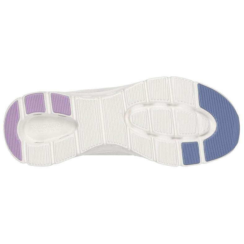 Skechers Glide Step Pro Гибкие Удобные Низкие Повседневные Кроссовки Женские Бело-Фиолетовые 150420-NTMT