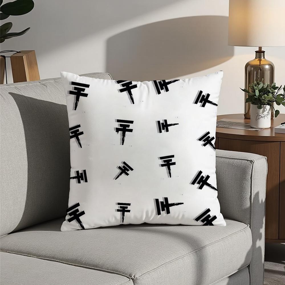 Наволочка для подушки с 3D-принтом рок-группы Tokios Hotels, 40*40 см, из полиэстера, для дома, дивана, украшения, праздничный подарок.