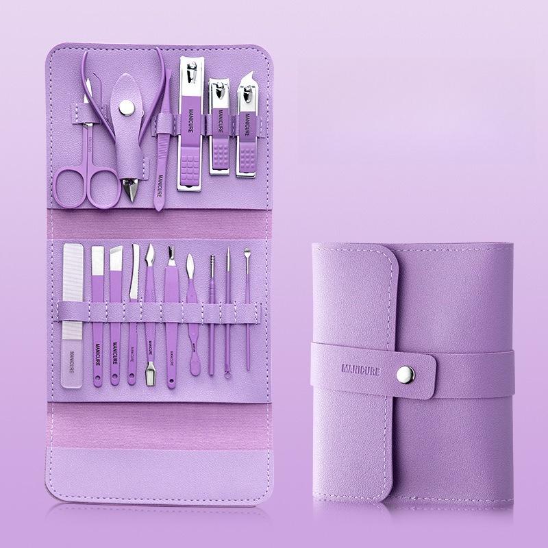 4/10/16 шт. Профессиональный набор для маникюра и педикюра. Набор для ухода за ногтями из нержавеющей стали. Дорожный маникюрный набор
