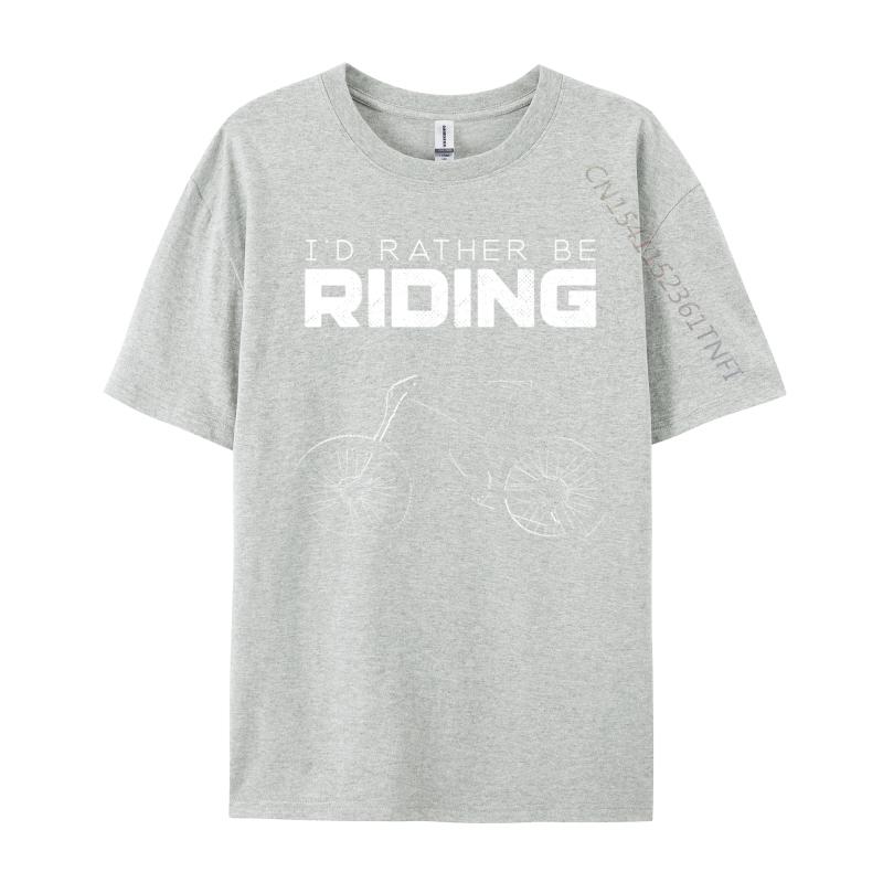 Id Rather Be Riding Mtb Mountain Bike I Love Mtb Mountain Bike Tops Tees Student TShirts Funny Tops Tees Discount