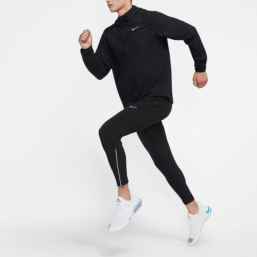 Nike Windrunner Solid Weave Беговая куртка с капюшоном Мужские куртки Черные CU5354-010