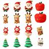 Lovely Christmas Stuffed Plush Toys Christmas Decoration 3D Stuffed Animals Elk Toy  Toddler