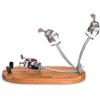 Support À Jambon - 3 Claveles - Pliable - Rotatif - Bois - Acier Inoxydable