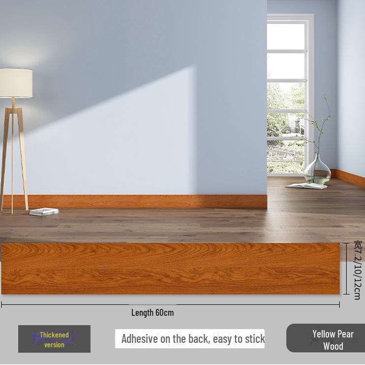 Самоклеящиеся плинтусы с текстурой дерева и водонепроницаемые настенные наклейки для углов и подоконников